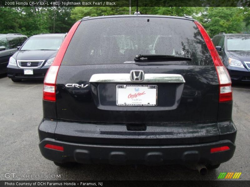 Nighthawk Black Pearl / Black 2008 Honda CR-V EX-L 4WD