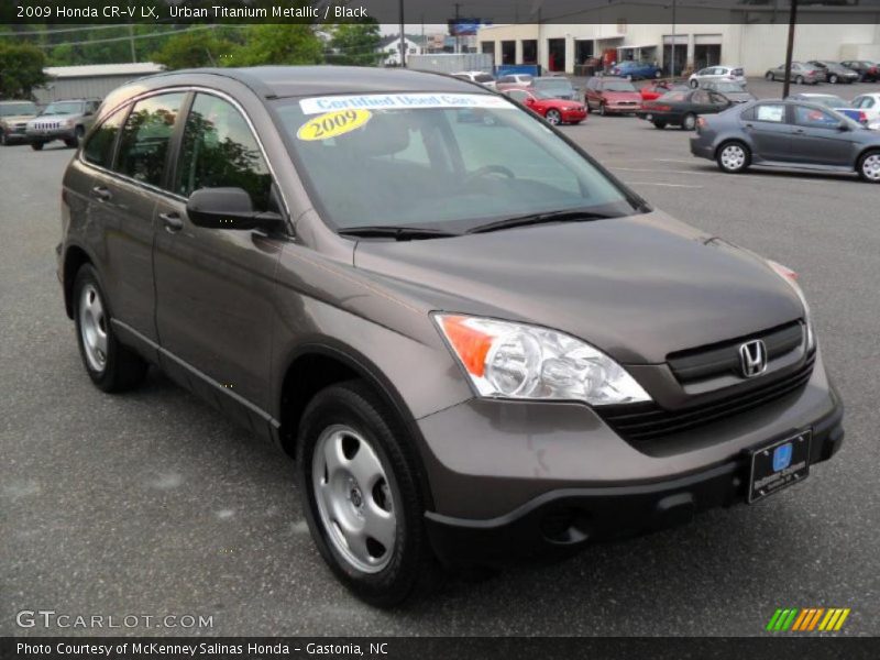 Urban Titanium Metallic / Black 2009 Honda CR-V LX