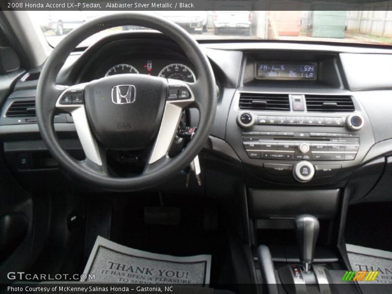 Alabaster Silver Metallic / Black 2008 Honda Accord LX-P Sedan