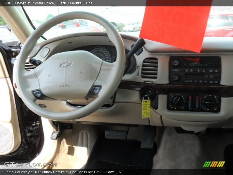 Black / Neutral Beige 2005 Chevrolet Impala Police