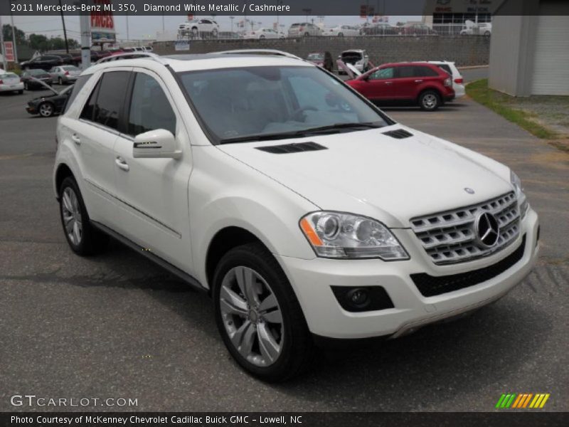 Diamond White Metallic / Cashmere 2011 Mercedes-Benz ML 350