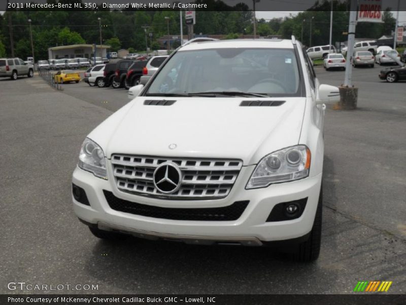 Diamond White Metallic / Cashmere 2011 Mercedes-Benz ML 350