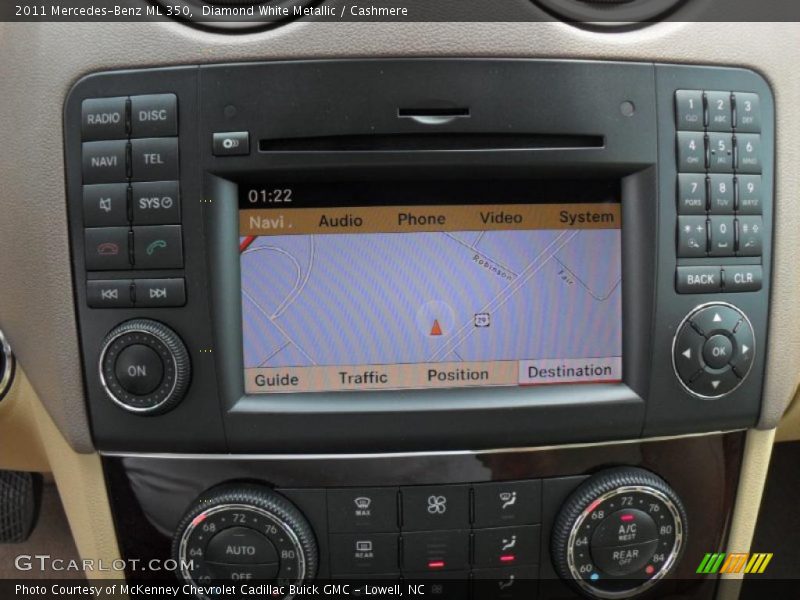 Diamond White Metallic / Cashmere 2011 Mercedes-Benz ML 350