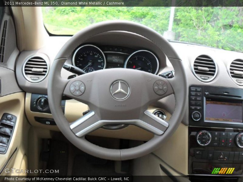 Diamond White Metallic / Cashmere 2011 Mercedes-Benz ML 350