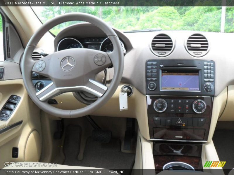 Diamond White Metallic / Cashmere 2011 Mercedes-Benz ML 350