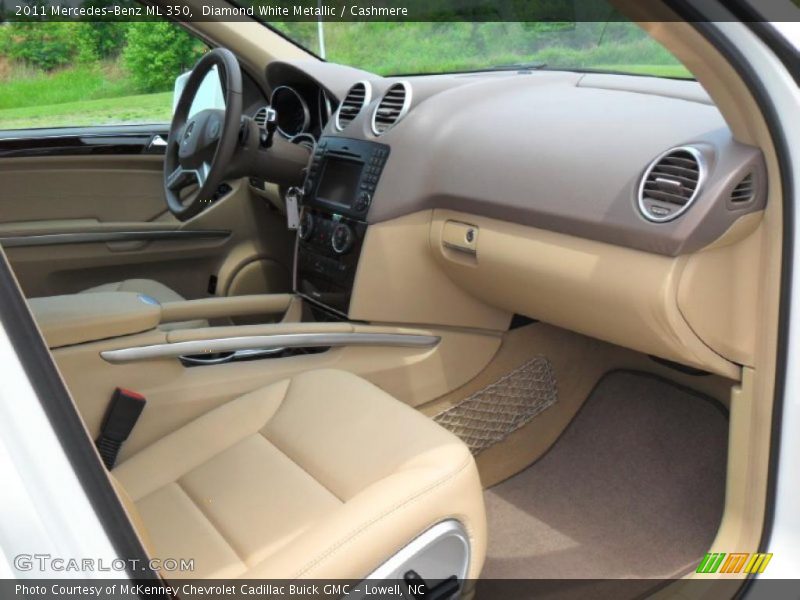 Diamond White Metallic / Cashmere 2011 Mercedes-Benz ML 350