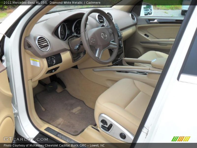 Diamond White Metallic / Cashmere 2011 Mercedes-Benz ML 350