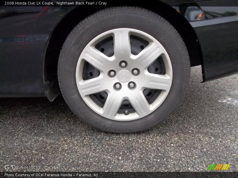 Nighthawk Black Pearl / Gray 2008 Honda Civic LX Coupe