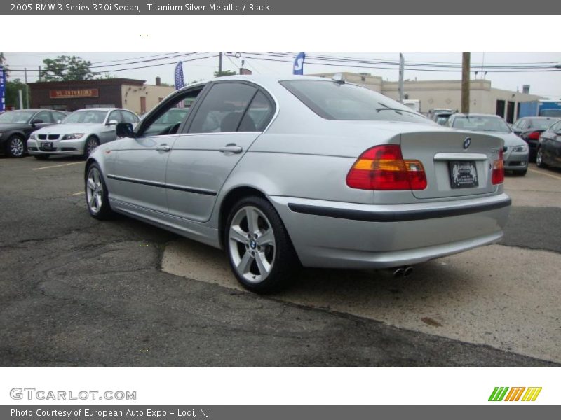 Titanium Silver Metallic / Black 2005 BMW 3 Series 330i Sedan