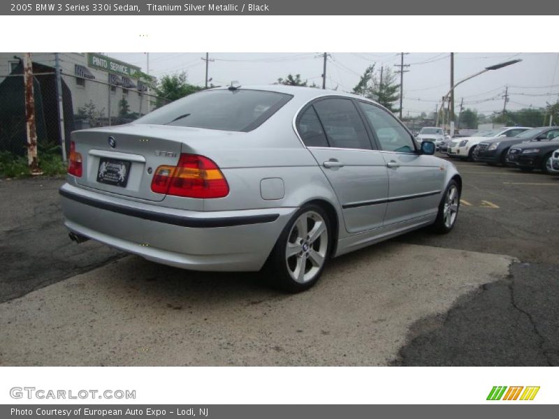 Titanium Silver Metallic / Black 2005 BMW 3 Series 330i Sedan