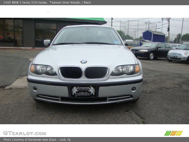 Titanium Silver Metallic / Black 2005 BMW 3 Series 330i Sedan