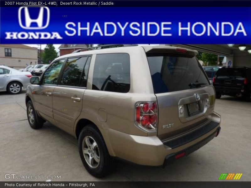 Desert Rock Metallic / Saddle 2007 Honda Pilot EX-L 4WD