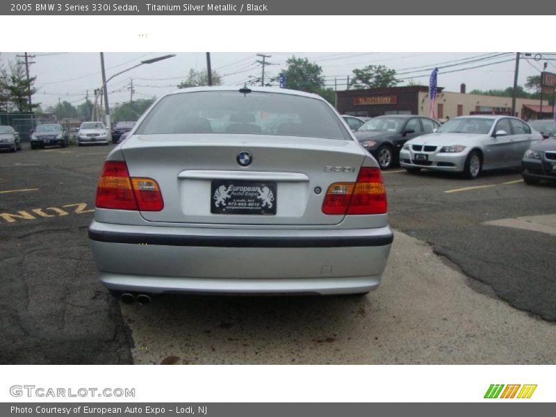 Titanium Silver Metallic / Black 2005 BMW 3 Series 330i Sedan