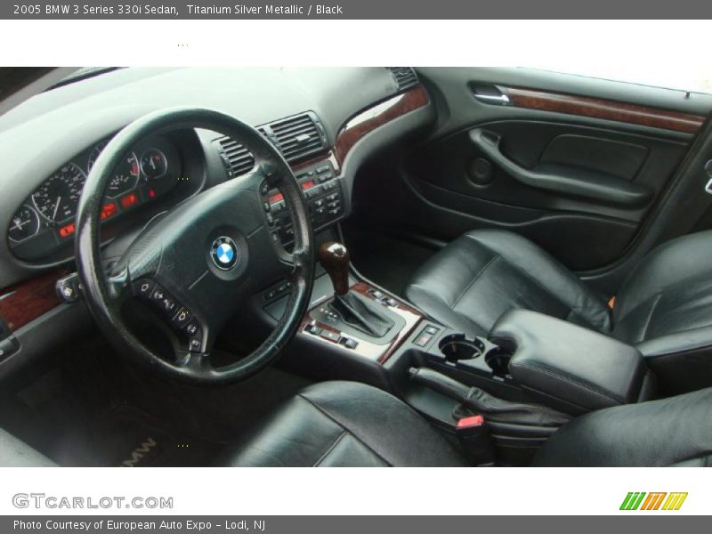 Titanium Silver Metallic / Black 2005 BMW 3 Series 330i Sedan