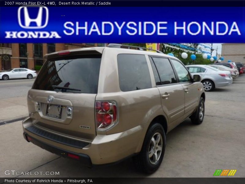 Desert Rock Metallic / Saddle 2007 Honda Pilot EX-L 4WD