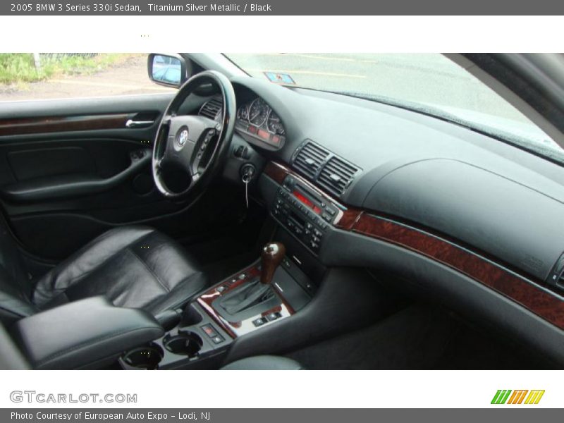 Titanium Silver Metallic / Black 2005 BMW 3 Series 330i Sedan