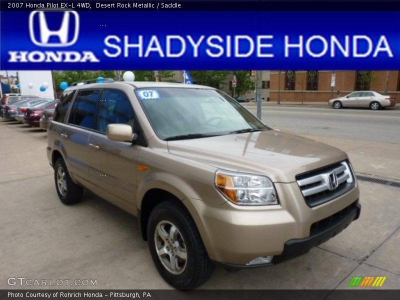 Desert Rock Metallic / Saddle 2007 Honda Pilot EX-L 4WD