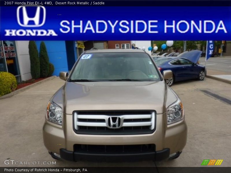 Desert Rock Metallic / Saddle 2007 Honda Pilot EX-L 4WD