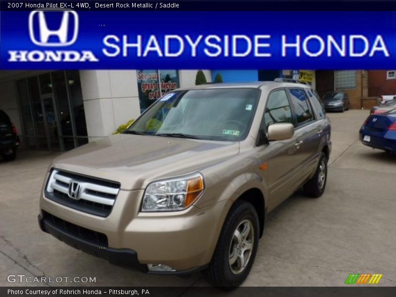 Desert Rock Metallic / Saddle 2007 Honda Pilot EX-L 4WD
