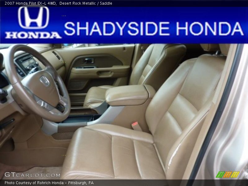 Desert Rock Metallic / Saddle 2007 Honda Pilot EX-L 4WD