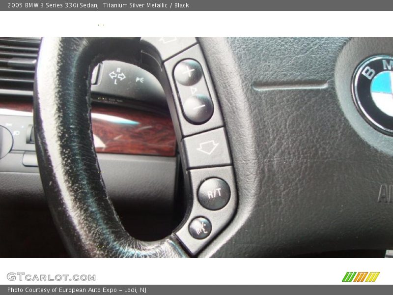 Titanium Silver Metallic / Black 2005 BMW 3 Series 330i Sedan