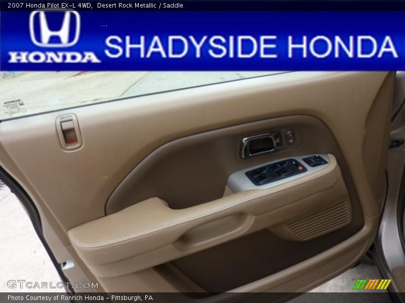 Desert Rock Metallic / Saddle 2007 Honda Pilot EX-L 4WD