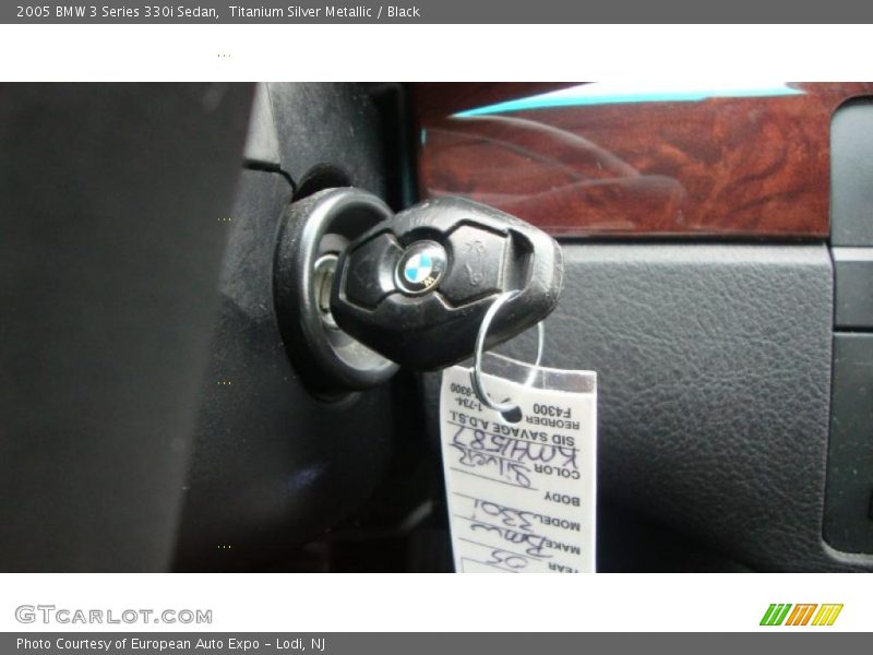 Titanium Silver Metallic / Black 2005 BMW 3 Series 330i Sedan