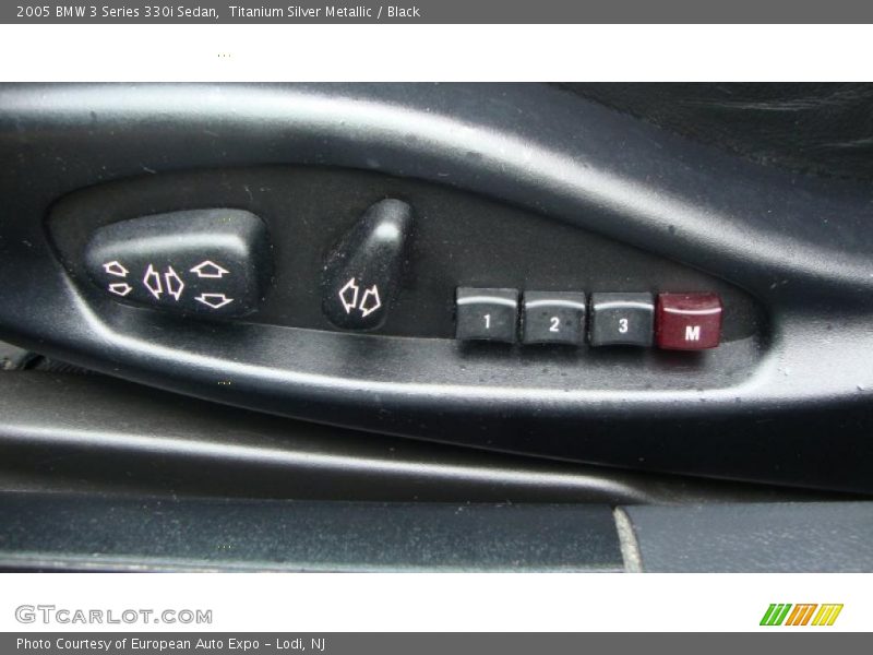 Titanium Silver Metallic / Black 2005 BMW 3 Series 330i Sedan