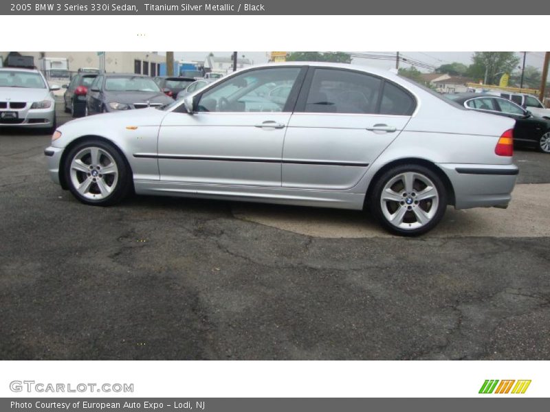 Titanium Silver Metallic / Black 2005 BMW 3 Series 330i Sedan