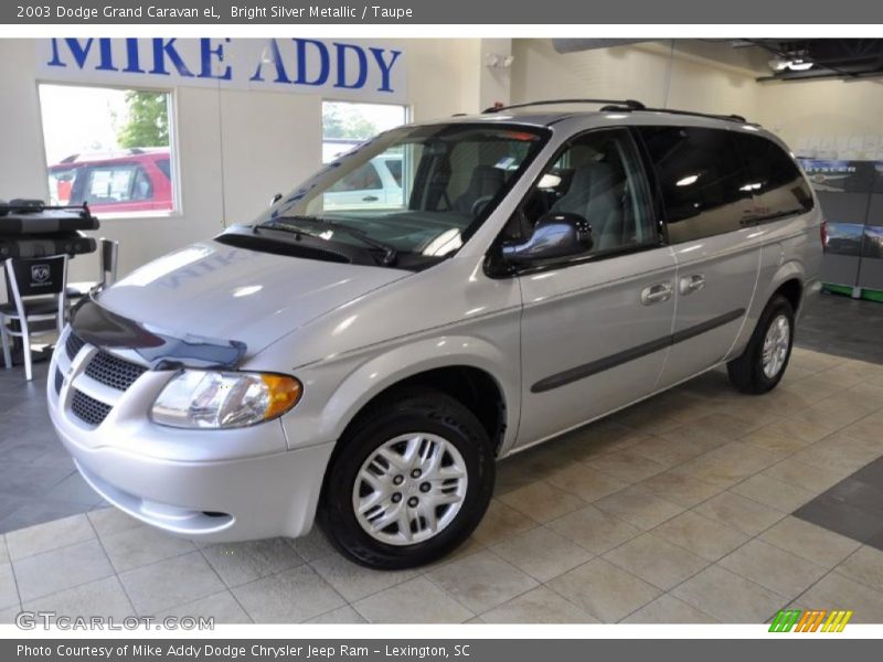 Bright Silver Metallic / Taupe 2003 Dodge Grand Caravan eL