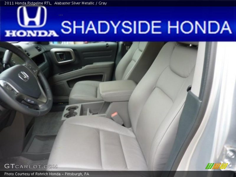 Alabaster Silver Metallic / Gray 2011 Honda Ridgeline RTL