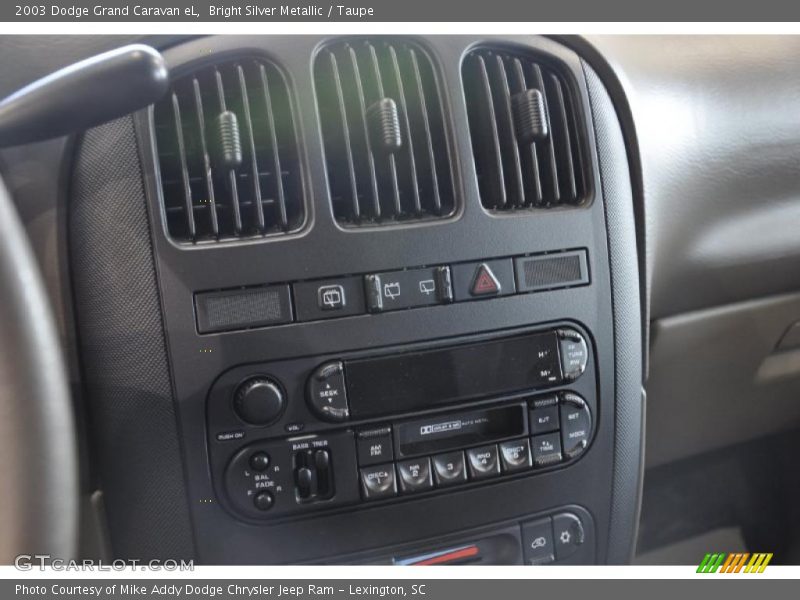 Controls of 2003 Grand Caravan eL