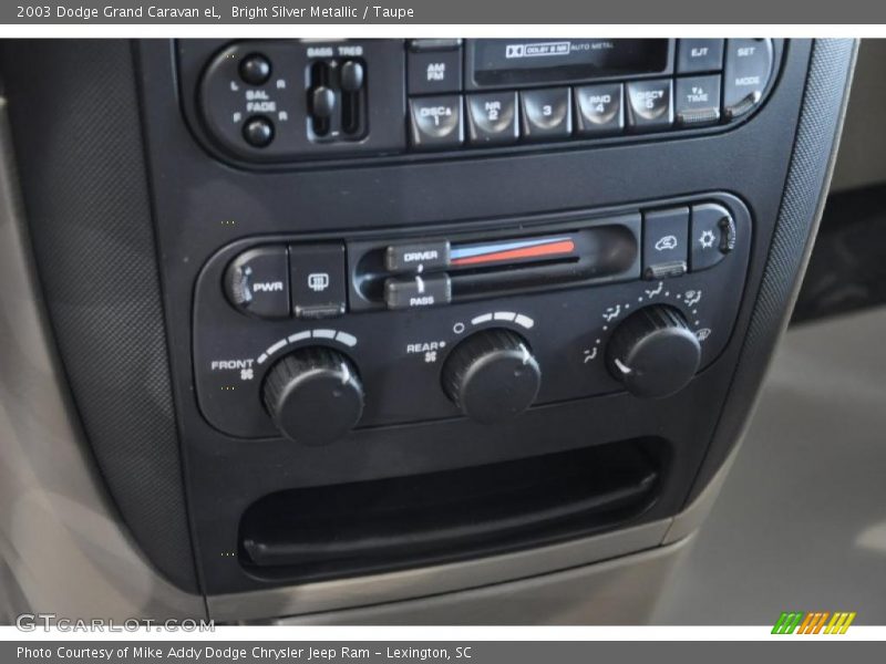 Controls of 2003 Grand Caravan eL