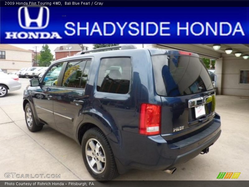 Bali Blue Pearl / Gray 2009 Honda Pilot Touring 4WD