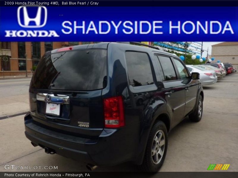 Bali Blue Pearl / Gray 2009 Honda Pilot Touring 4WD