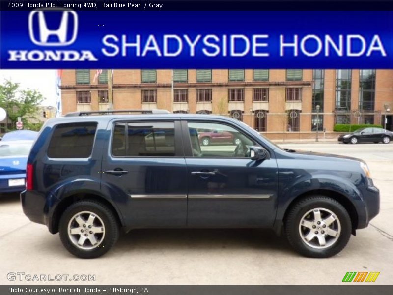 Bali Blue Pearl / Gray 2009 Honda Pilot Touring 4WD