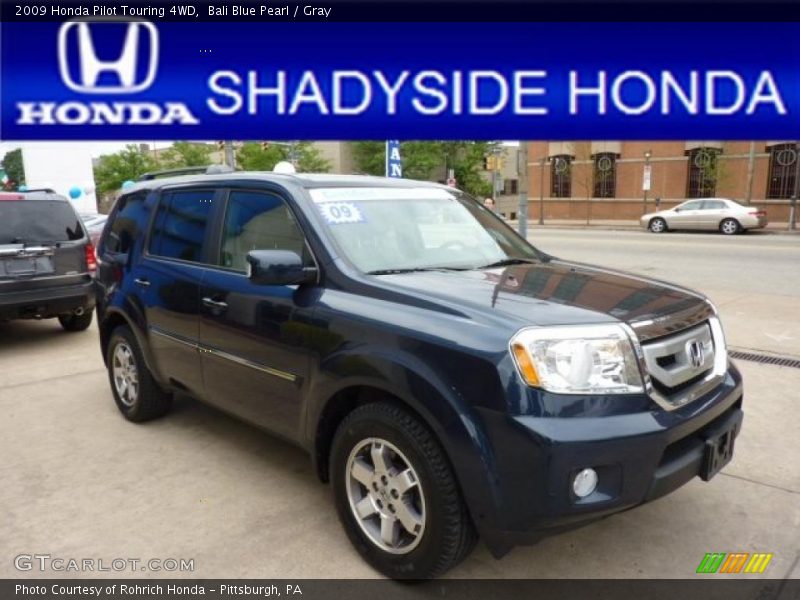 Bali Blue Pearl / Gray 2009 Honda Pilot Touring 4WD