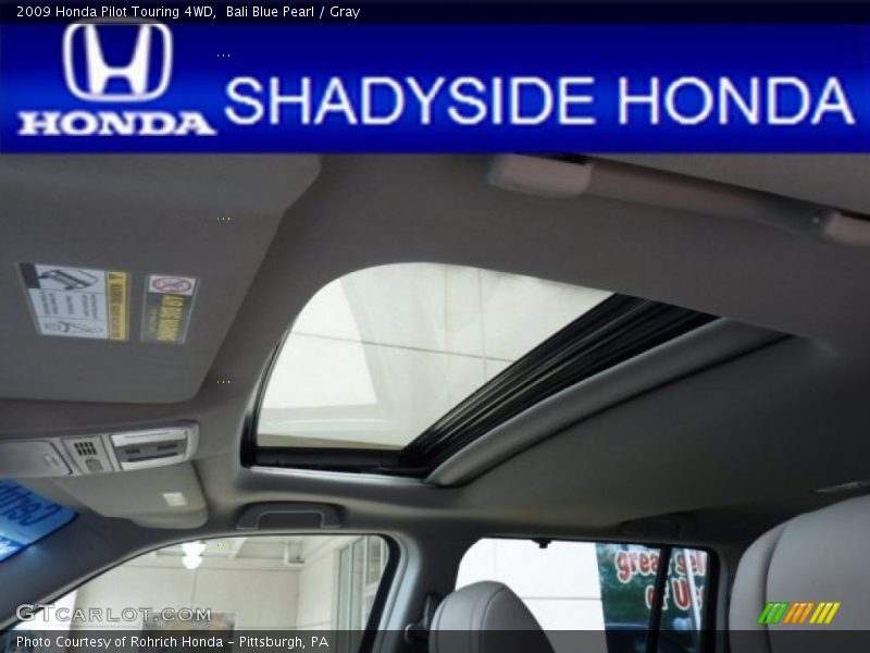 Bali Blue Pearl / Gray 2009 Honda Pilot Touring 4WD