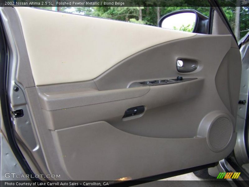Polished Pewter Metallic / Blond Beige 2002 Nissan Altima 2.5 SL