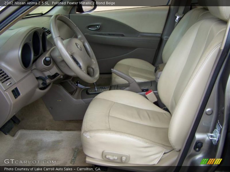 Polished Pewter Metallic / Blond Beige 2002 Nissan Altima 2.5 SL
