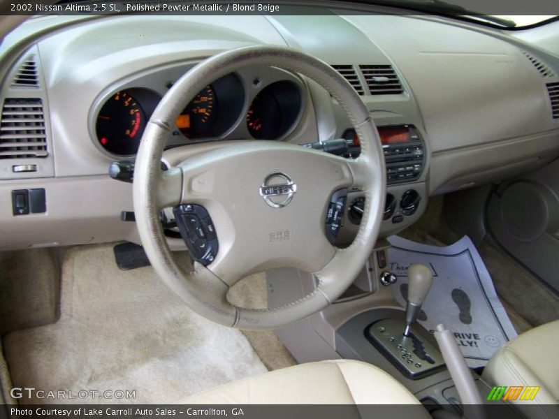 Polished Pewter Metallic / Blond Beige 2002 Nissan Altima 2.5 SL
