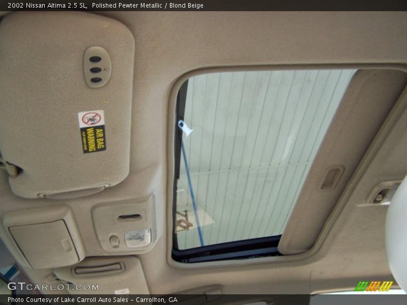 Polished Pewter Metallic / Blond Beige 2002 Nissan Altima 2.5 SL
