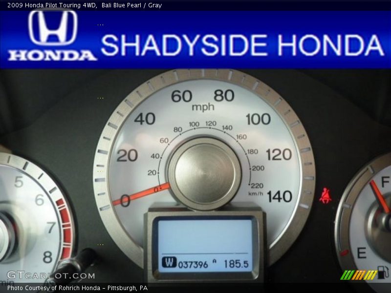 Bali Blue Pearl / Gray 2009 Honda Pilot Touring 4WD