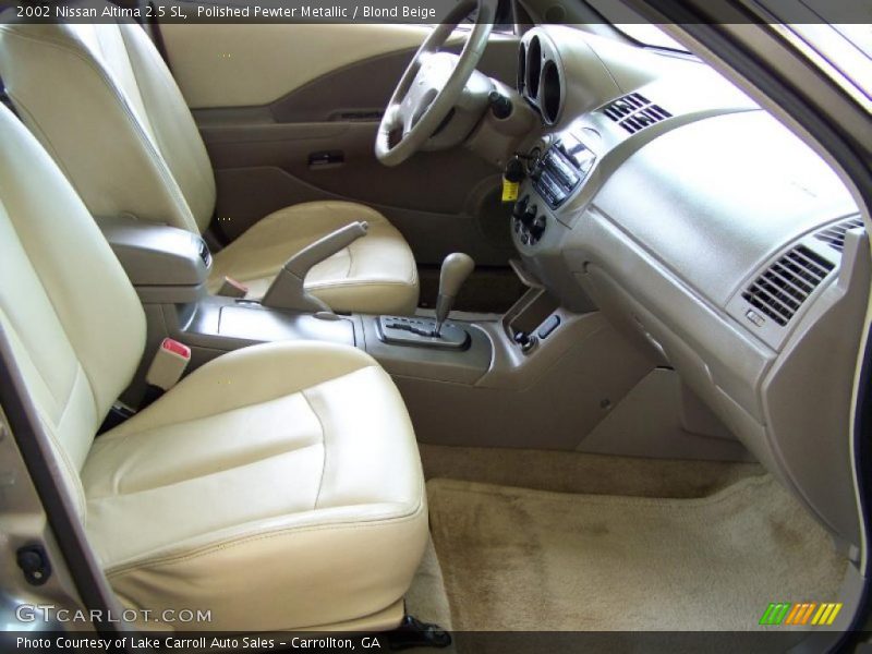 Polished Pewter Metallic / Blond Beige 2002 Nissan Altima 2.5 SL