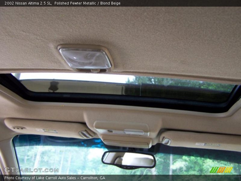 Polished Pewter Metallic / Blond Beige 2002 Nissan Altima 2.5 SL