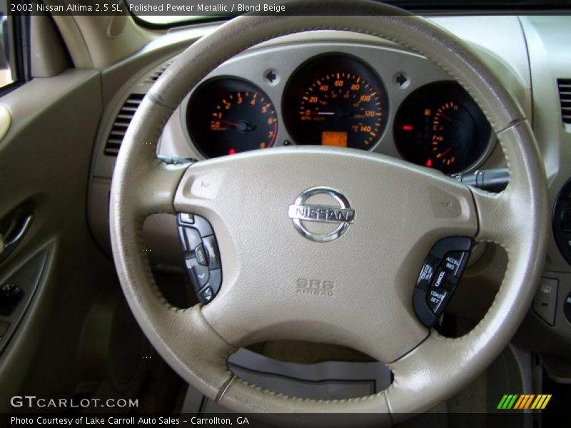 Polished Pewter Metallic / Blond Beige 2002 Nissan Altima 2.5 SL