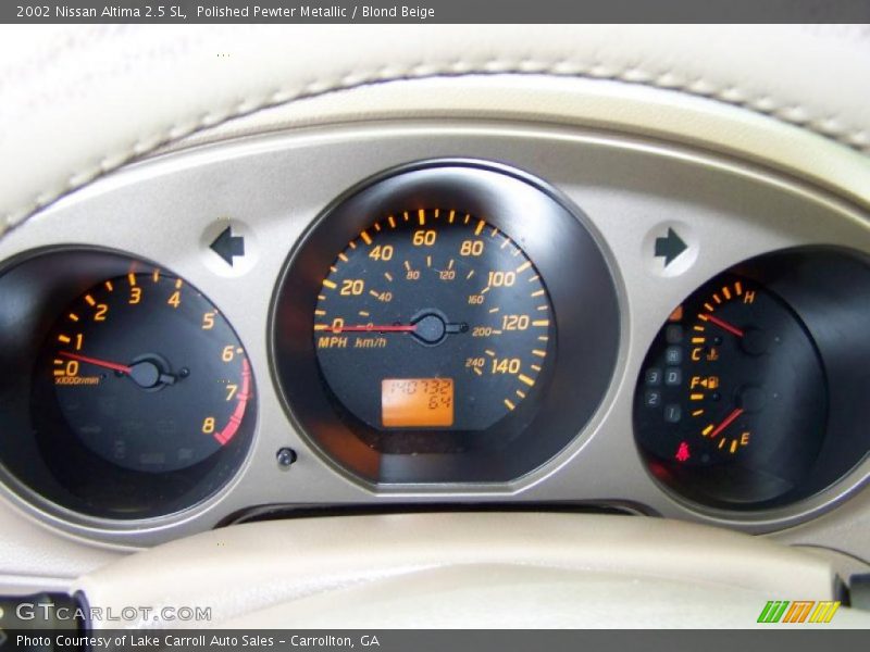 Polished Pewter Metallic / Blond Beige 2002 Nissan Altima 2.5 SL
