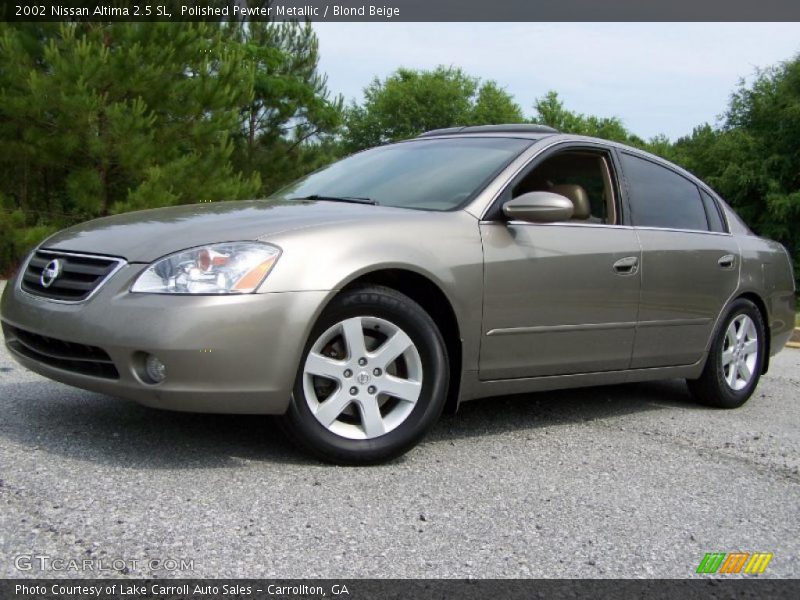 Polished Pewter Metallic / Blond Beige 2002 Nissan Altima 2.5 SL
