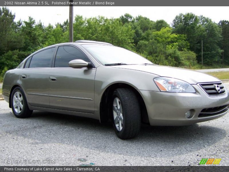 Polished Pewter Metallic / Blond Beige 2002 Nissan Altima 2.5 SL