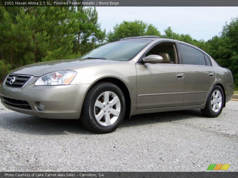 Polished Pewter Metallic / Blond Beige 2002 Nissan Altima 2.5 SL
